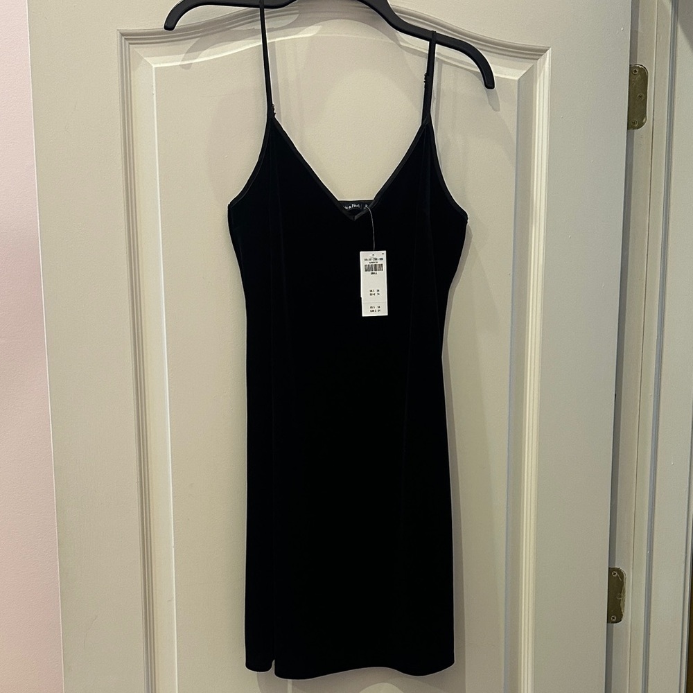 Black Velvet Slip Dress